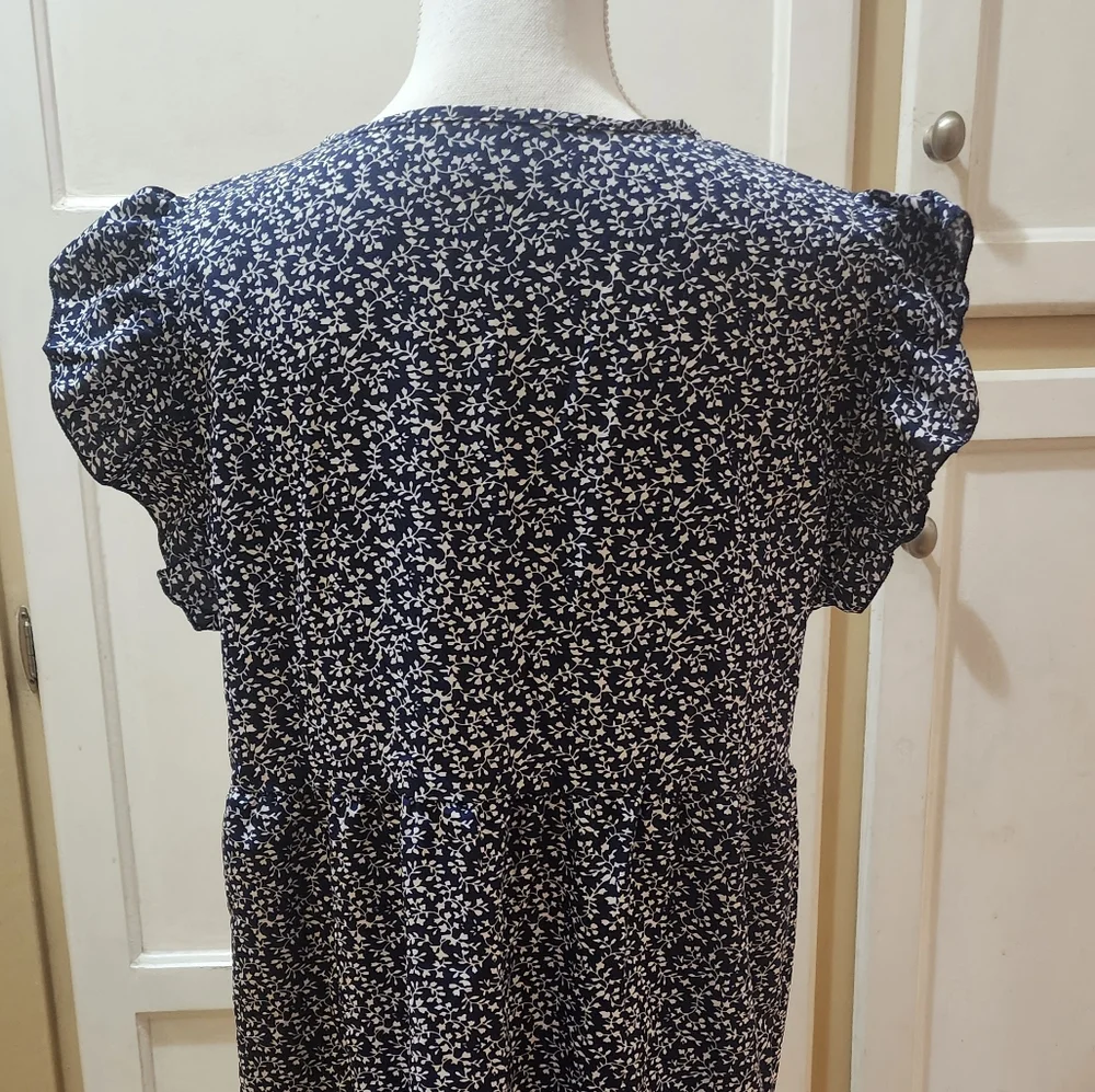 RANLEGE Women's Ditsy Floral Tunic Dress NWOT - Picture 10 of 13